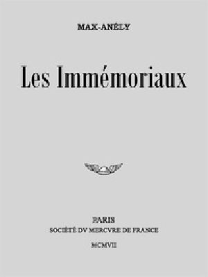 [Gutenberg 41984] • Les Immémoriaux